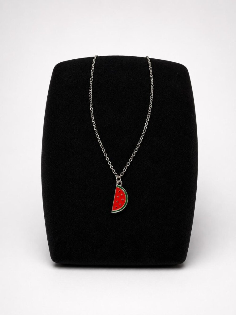 Silver Watermelon Slice Necklace 🍉